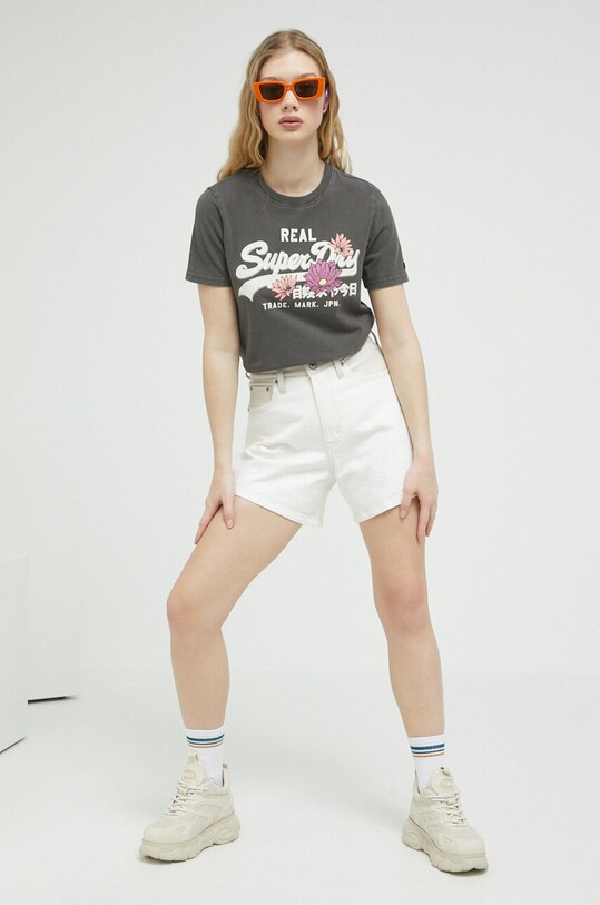 Abercrombie & Fitch pantaloni scurti jeans jeans bej KI149.3142.178