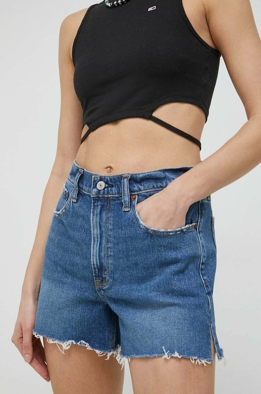 Džínové šortky Abercrombie & Fitch modrá KI149.3147.276