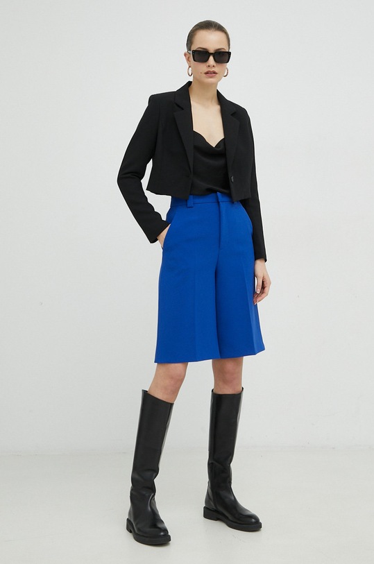 Red Valentino pantaloni scurti 2R3RDA545LB albastru SS23