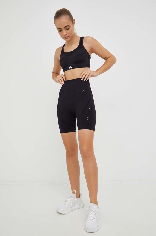 Σορτς γιόγκα adidas Performance Aeroknit 2.0 HS5434 μαύρο SS23