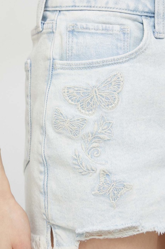 Hollister Co. szorty jeansowe niebieski KI349.3209.280