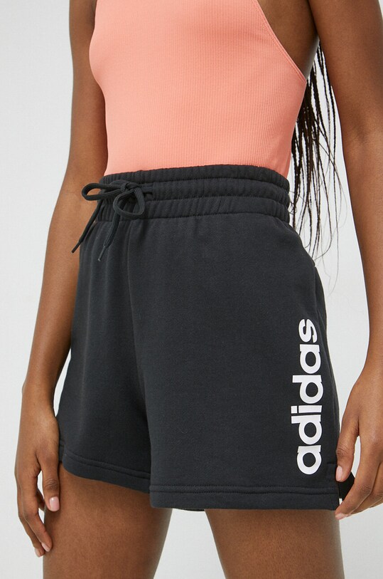 adidas pantaloncini in cotone alta nero IC4442