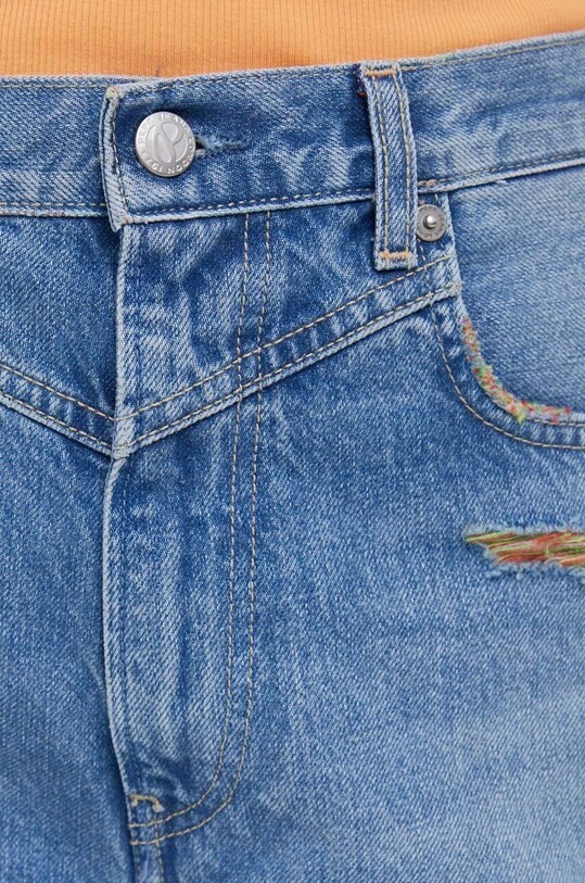 Pepe Jeans pantaloni scurti jeans Rachel albastru PL801039.000