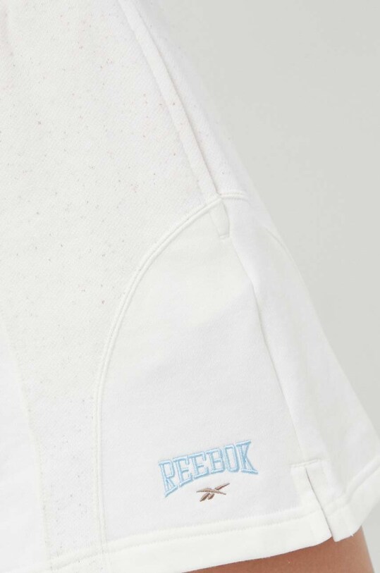 Bavlnené šortky Reebok Classic Varsity High-Rise biela HT7841
