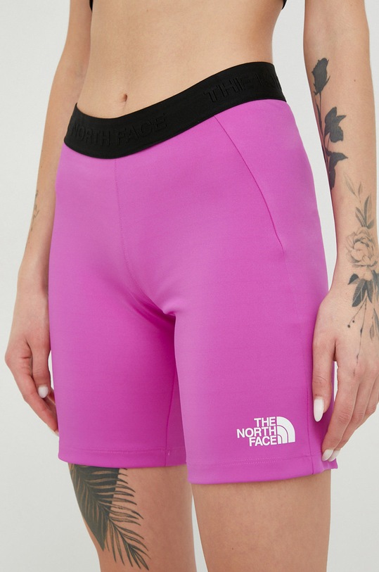 The North Face szorty sportowe Mountain Athletics z elastanem fioletowy NF0A7ZB4LV11