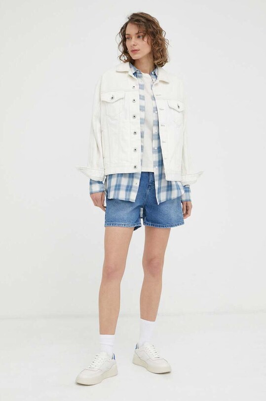 Mustang pantaloni scurti jeans 1013887.5000.582 albastru SS23