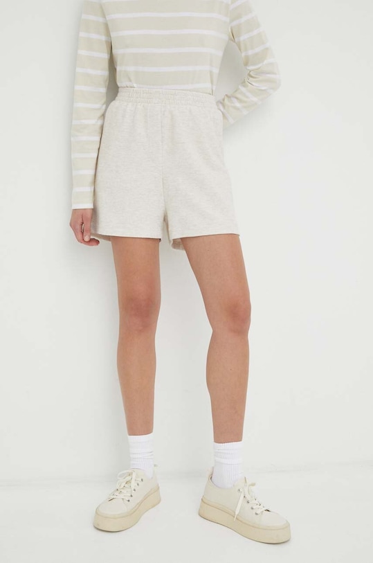 American Vintage pantaloni scurti tricotaj bej ZAO09AE23