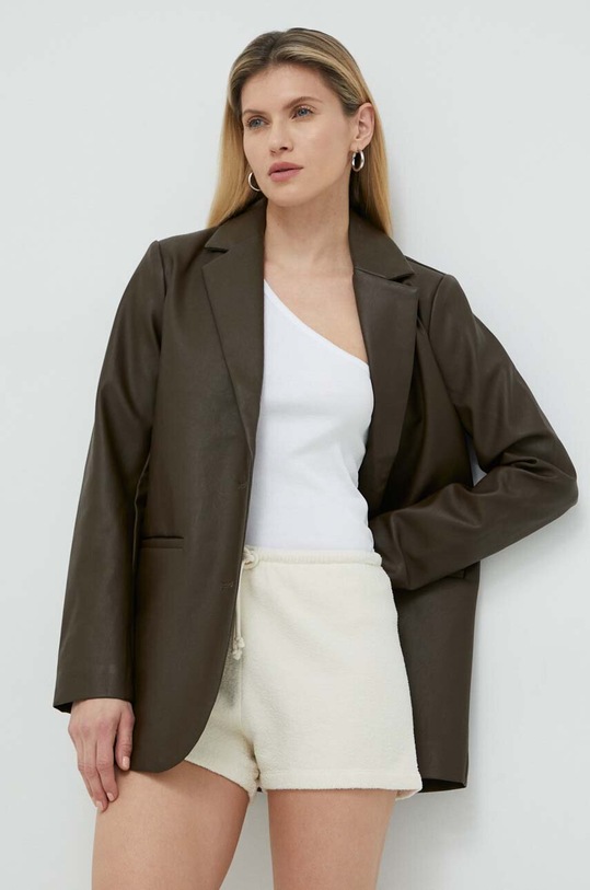 Βαμβακερό σορτσάκι American Vintage ψηλή μπεζ BOBY09A