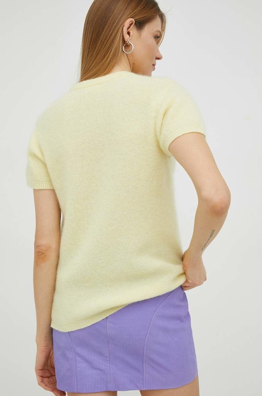 Odzież American Vintage sweter wełniany VITO18BE23 żółty