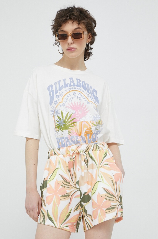 Roxy szorty wzorzyste biały ERJNS03443