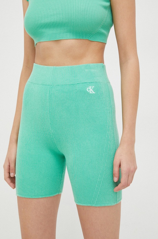 Calvin Klein Jeans pantaloni scurti tricotaj verde J20J221515.PPYX