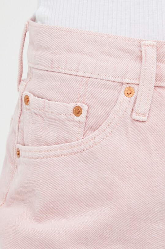 Levi's pantaloni scurti jeans roz 56327.0326