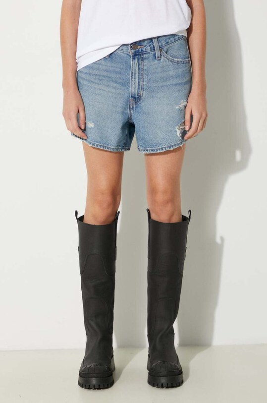Džínové šortky Levi's bavlna modrá A4695.0001