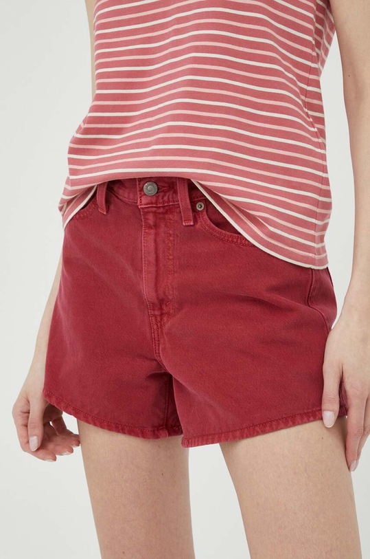Džínové šortky Levi's červená A4697.0000
