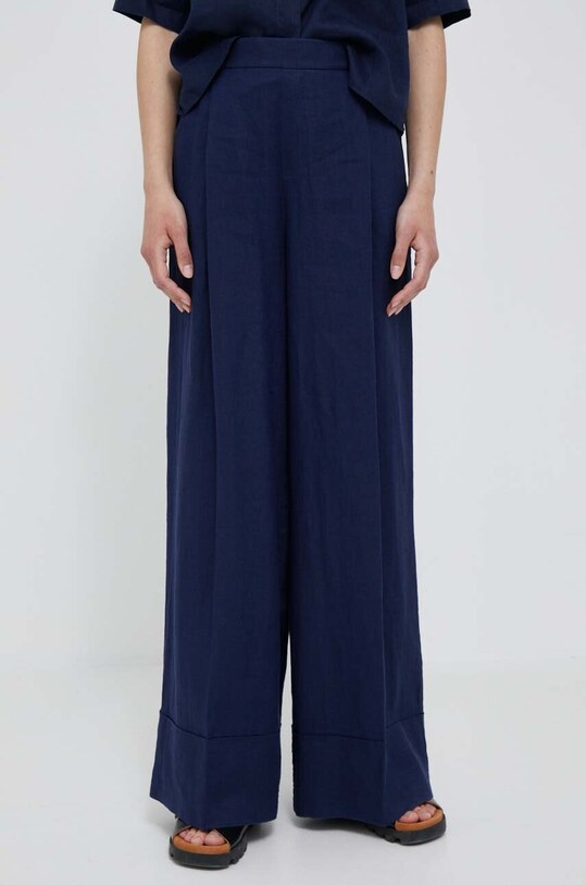 United Colors of Benetton pantaloni din in 4AGHDF016.252 bleumarin AA00