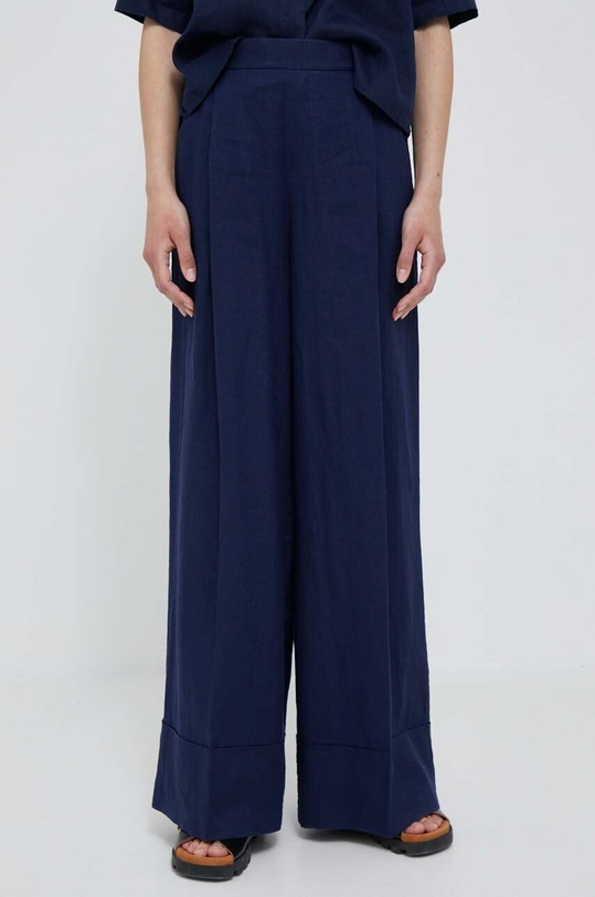 Plátěné kalhoty United Colors of Benetton 4AGHDF016.252 námořnická modř AA00