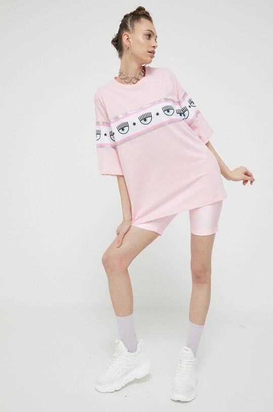 Chiara Ferragni szorty Ferragni Stretch 74CBD163 różowy SS23