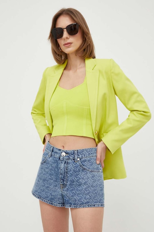 Džínové šortky Pinko high modrá 100812.A0Q0