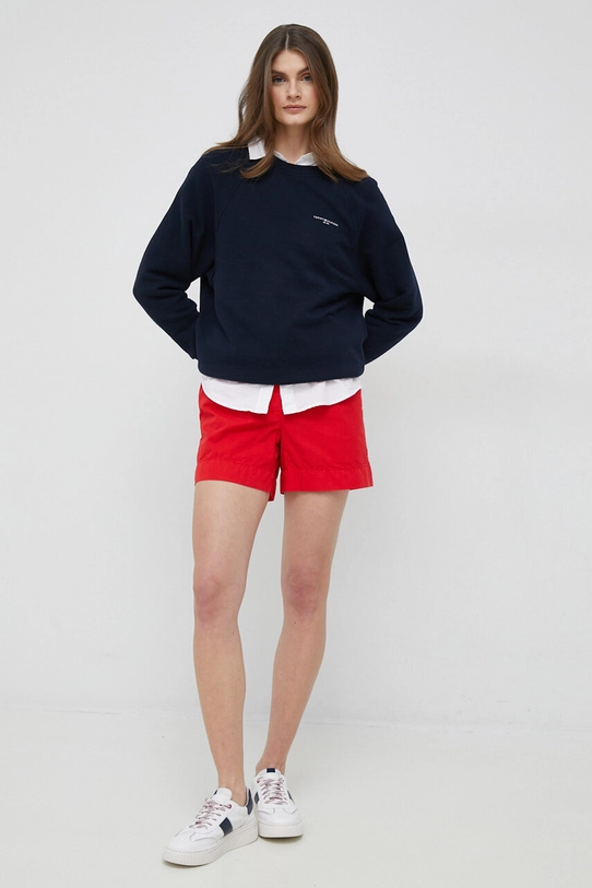 Хлопковые шорты Tommy Hilfiger WW0WW38729.PPYX красный SS23