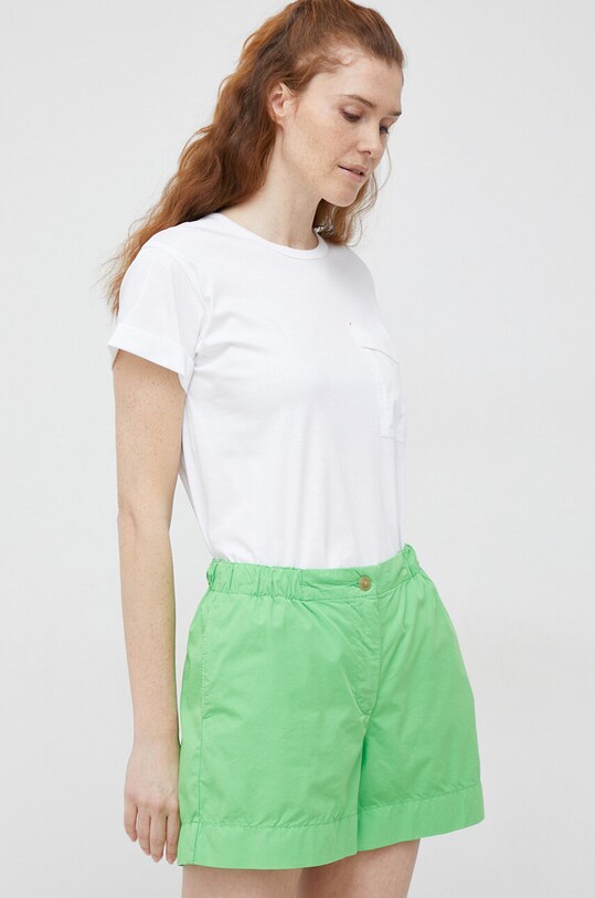 Tommy Hilfiger pantaloni scurti din bumbac verde WW0WW38729.PPYX