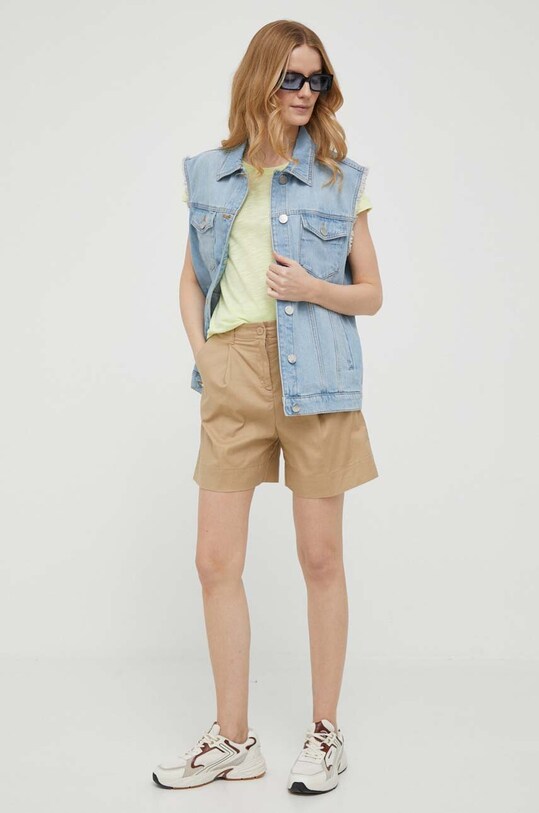 Σορτς United Colors of Benetton 4CV0D900E.393 μπεζ SS23