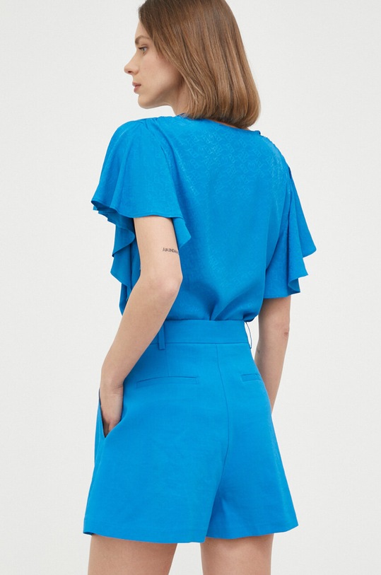 Ρούχα Σορτς από λινό Pinko 100536.A0IM μπλε