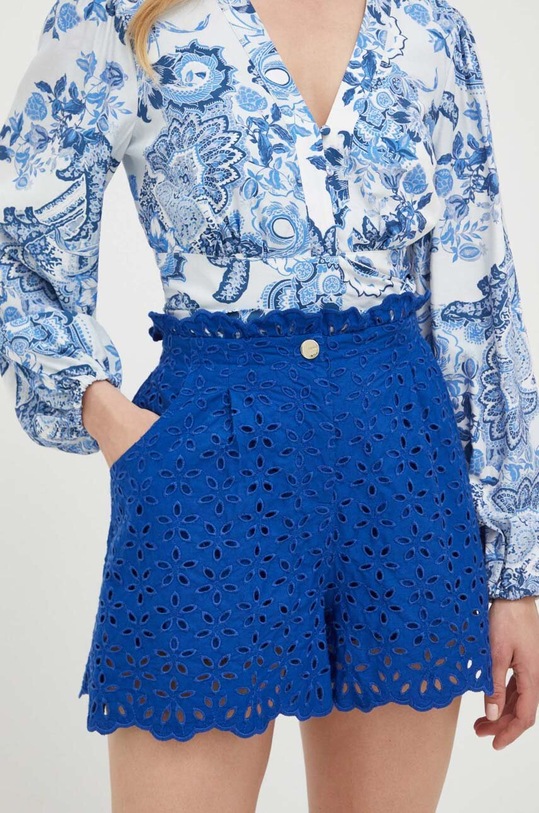 Pinko szorty bawełniane bawełna granatowy 100798.A0Q4