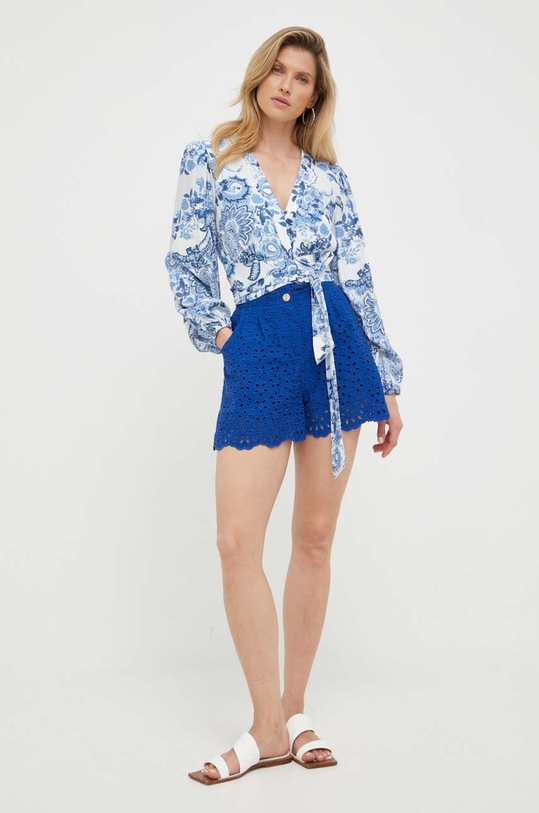 Pinko szorty bawełniane 100798.A0Q4 granatowy SS23