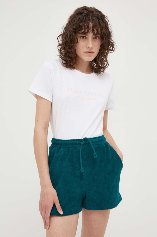 Marc O'Polo szorty bawełniane DENIM bawełna zielony 343422717043