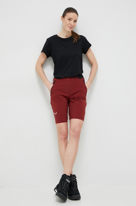 Шорты outdoor Salewa Pedroc DST 00.0000028602 бордо SS24