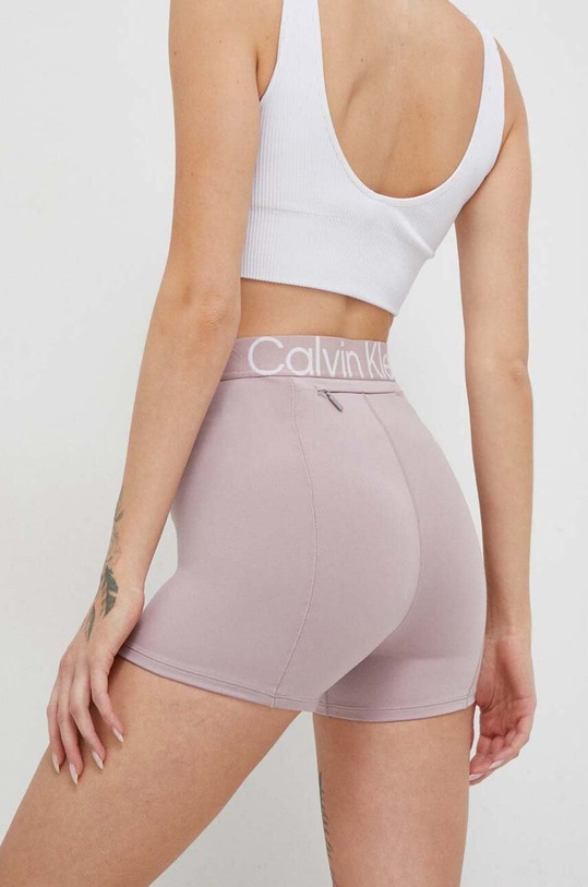 Odzież Calvin Klein Performance szorty treningowe Effect 00GWS3L703 różowy