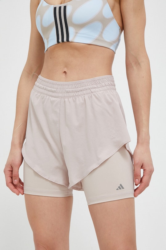 Σορτς προπόνησης adidas Performance HIIT HEAT.RDY μπεζ HR5020
