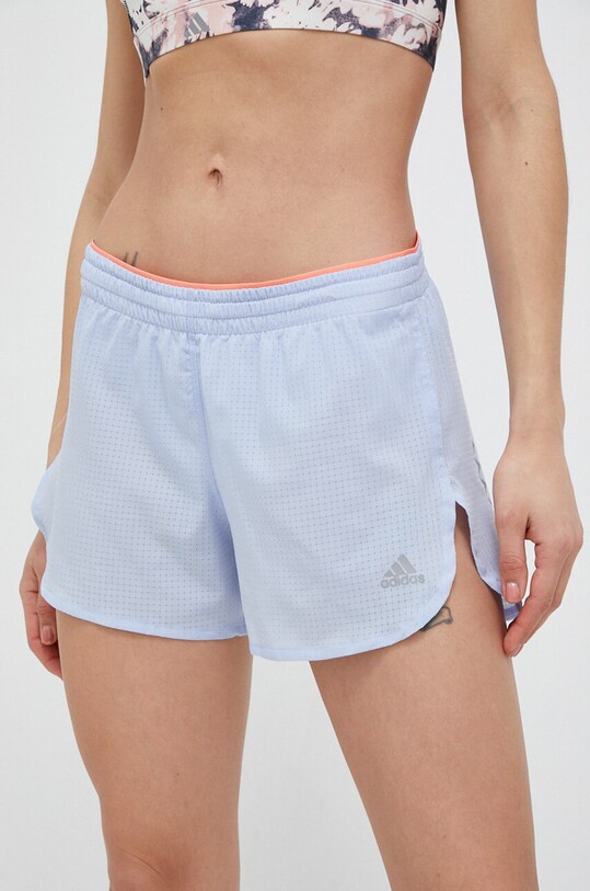 adidas Performance pantaloni scurți de alergare Fast panza albastru HR5720
