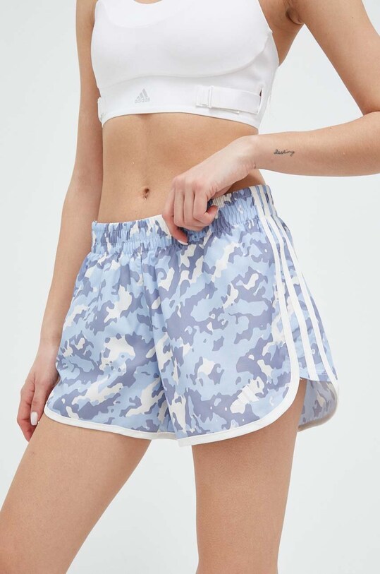 adidas Performance pantaloni scurți de alergare Marathon 20 panza albastru HR9972