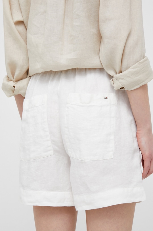 Дрехи Ленен къс панталон Tommy Hilfiger WW0WW37768.PPYX бежов