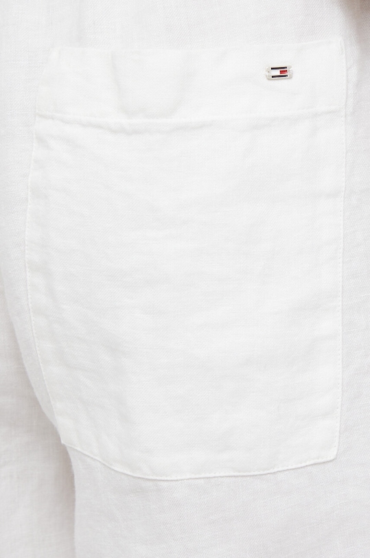 Ленен къс панталон Tommy Hilfiger бежов WW0WW37768.PPYX