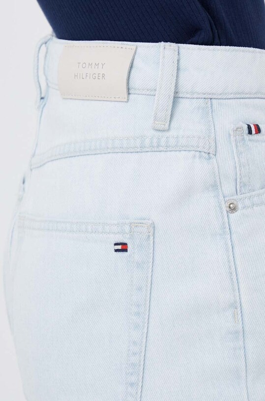 Tommy Hilfiger pantaloni scurti jeans albastru WW0WW38260.PPYX