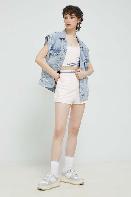 Tommy Jeans szorty DW0DW15380.PPYX różowy SS23