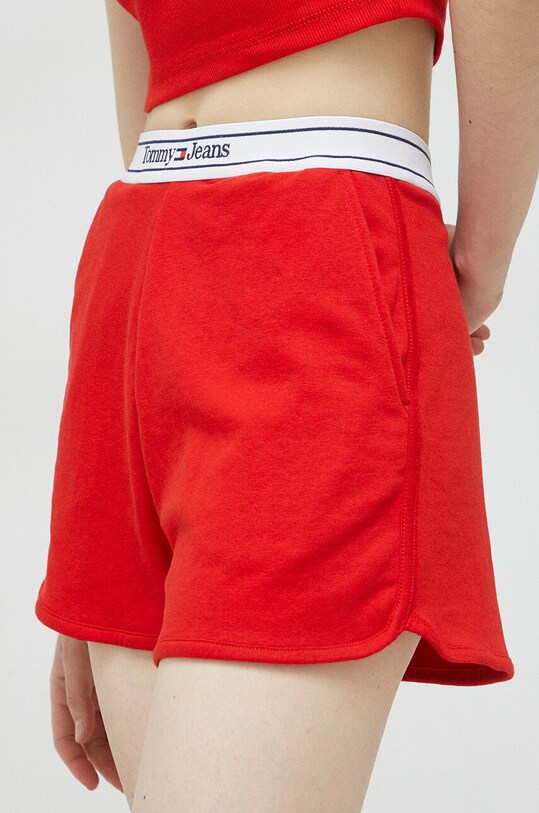 Tommy Jeans szorty czerwony DW0DW15380.PPYX