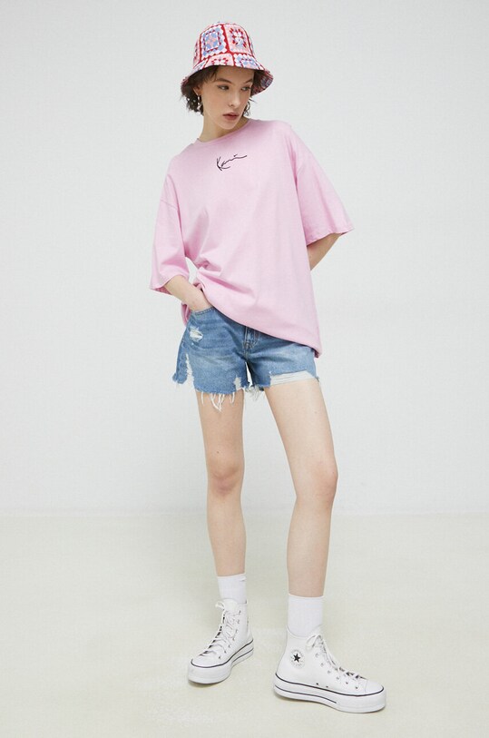 Tommy Jeans szorty jeansowe DW0DW15592.PPYX niebieski SS23