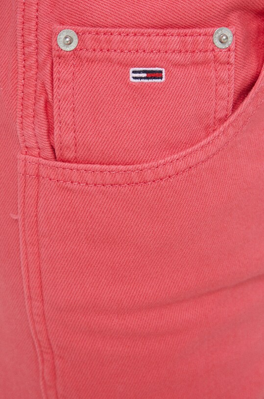 Tommy Jeans pantaloni scurti jeans roz DW0DW15607.PPYX