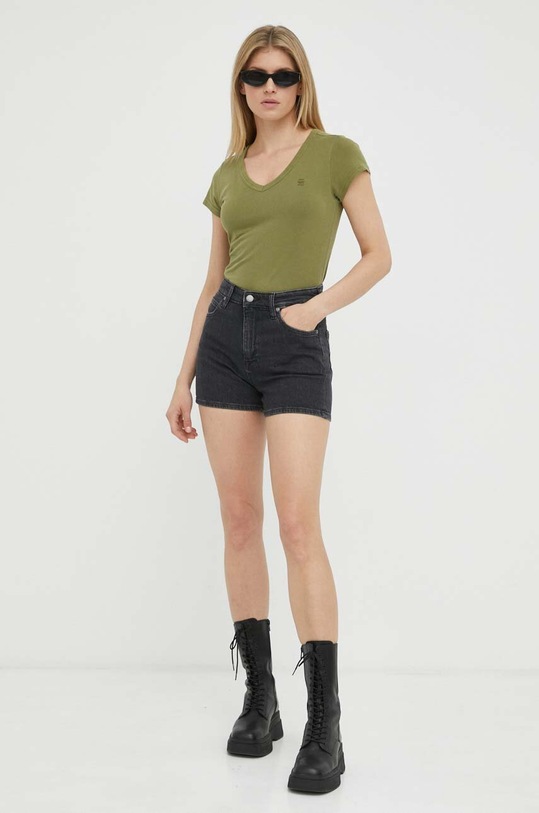Lee pantaloni scurti jeans Carol L37CBBB34 negru SS23