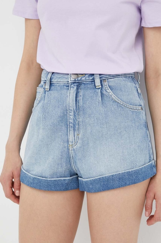 Lee pantaloni scurti jeans jeans albastru L37QHLB20