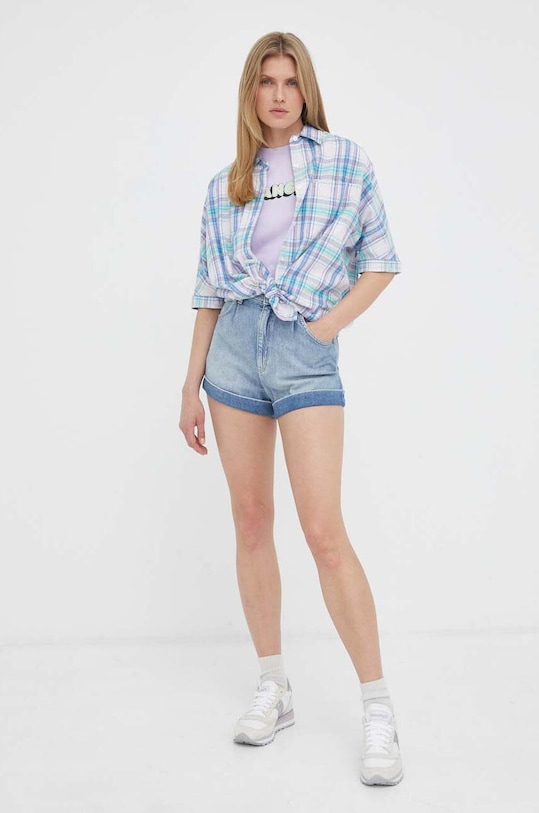 Lee pantaloni scurti jeans L37QHLB20 albastru SS23