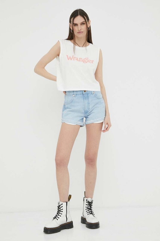 Wrangler szorty jeansowe W23K73171 niebieski SS23