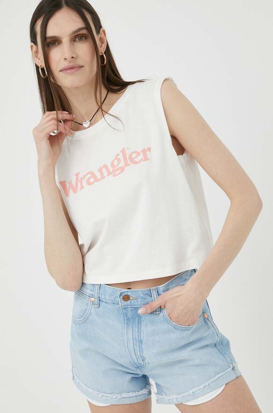 Wrangler szorty jeansowe W23K73171 niebieski
