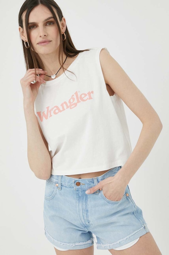 Wrangler szorty jeansowe W23K73171 niebieski