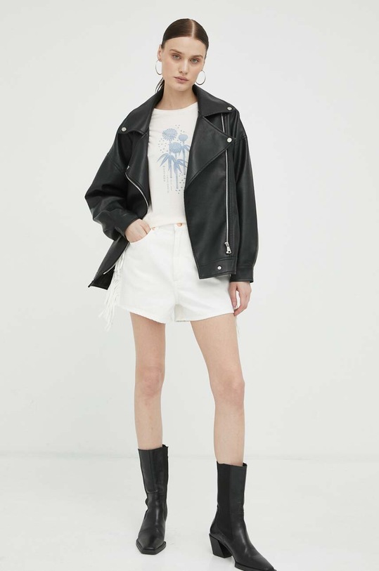 Τζιν σορτς Wrangler Fringed Festival W24ZXZ42L λευκό SS23