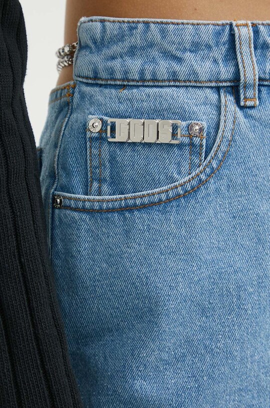 GCDS pantaloni scurti SS23W360207 albastru