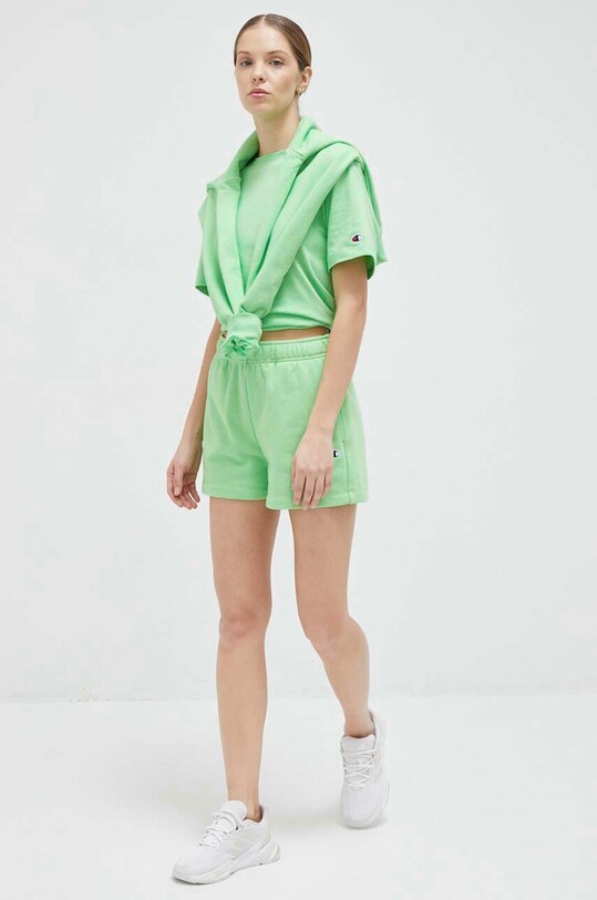 Champion pantaloni scurti tricotaj verde 116053